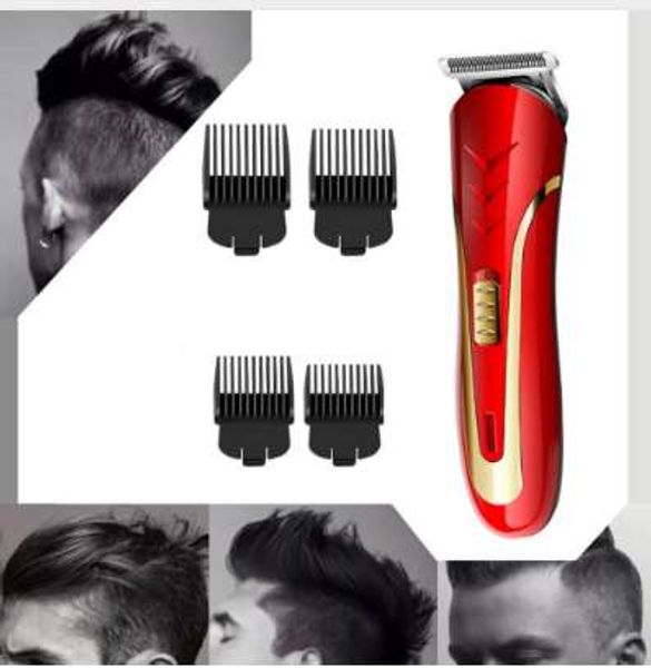 

new kemei km-1409 carbon steel head hair trimmer eu plug rechargeable electric razor men beard shaver electric hair clipper