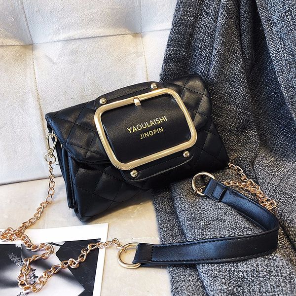 

messenger rivet hasp small chain bags ladoes color wallet ladies triangle cross body purse maiduoduo//8