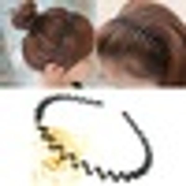 

women men black wavy hair head hoop band sport headband hairband fashion alloy hair head hoop