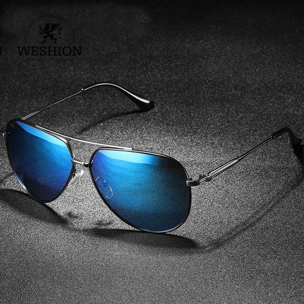

weshion retro sunglasses men women polarized brand designer pilot shades classic driving sun glasses 2018 uv400 zonnebril mannen, White;black