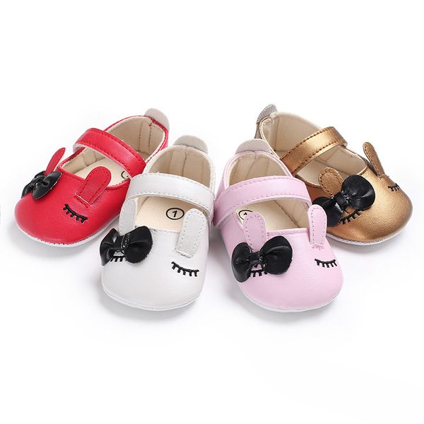 

new spring style baby moccasins cute bow style eye pu leather baby girl shoes nonslip soft sole 2018 fashion mary jane shoes