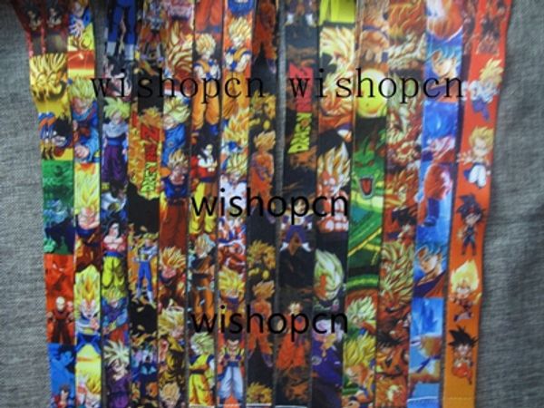 

Whole ale popular cartoon japane e anime dragon ball z lanyard keychain id badge holder u 8