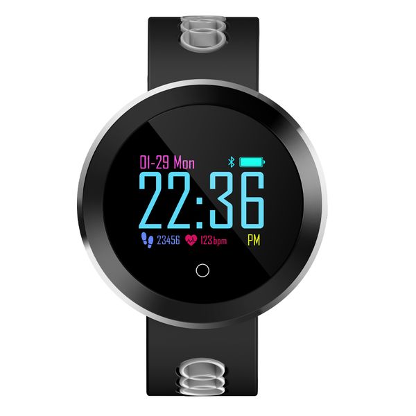 

new fashion smartwatch heart rate tracker ip68 waterproof ultra-long standby for ios android phone smart watch, Slivery;brown