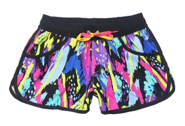 Mode Polychrome Bademode Damen Sexy Badehose Badehose Schnell trocknende Surfhose Boardshorts Beachshorts Bermudas Shorts Freizeitshorts