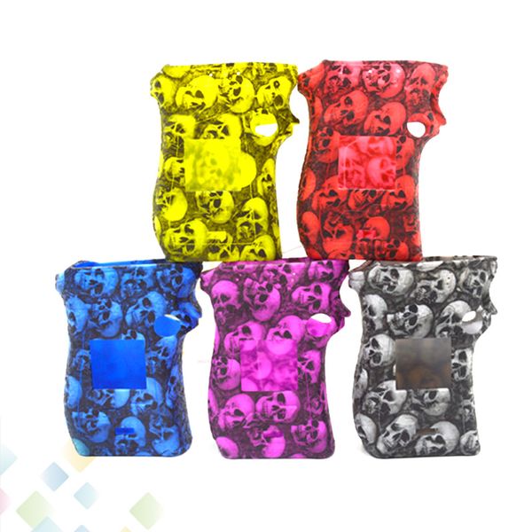 

MAG 225W Silicone Case Skull Head Fashion Rubber Sleeve Protective Cover Skull Skin For MAG 225 Box Mod DHL Free