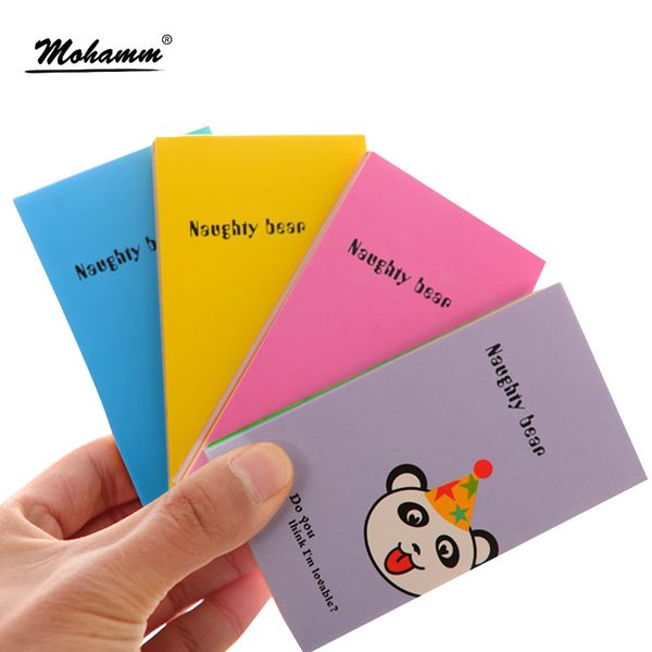 

1 pics spiral cute kawaii animal panda small mini legal pad agenda journal planner organizer school supplies stationery notebook, Purple;pink