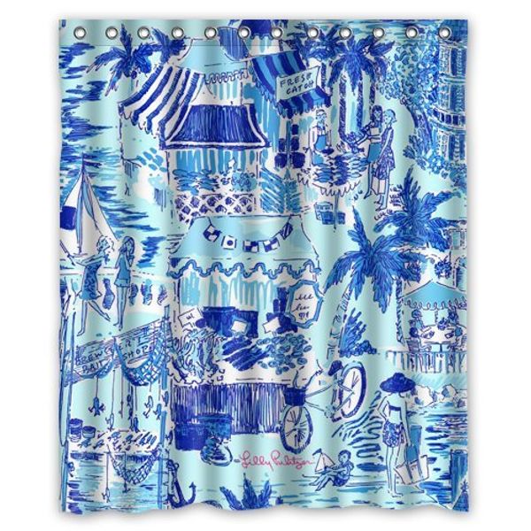 

Lilly Pulitzer Summer Prints Blue Custom Shower Curtain 60" x 72"