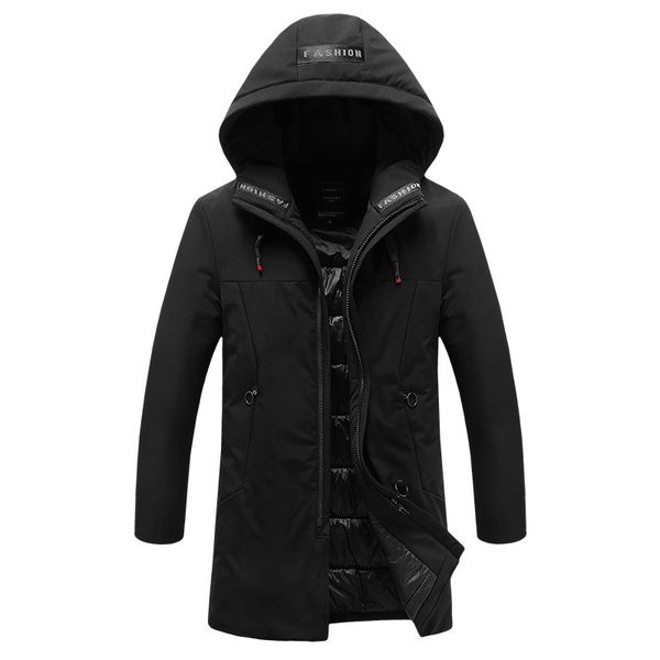 

plus size 4xl 5xl 6xl 7xl 8xl men large size hooded collar outwear parkas 145, Black