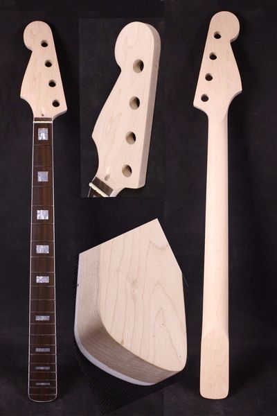 Guitarra elétrica baixo pescoço 34 polegada 20 fret headstock invertido Maple madeira Yinfente
