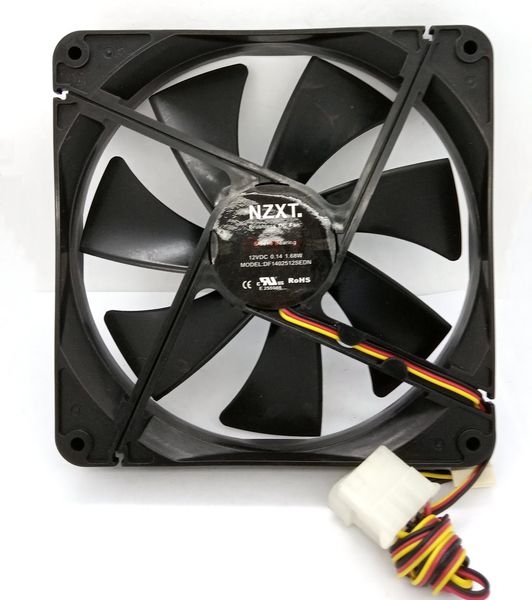 

новый оригинальный df1402512sedn dc12v 0.14a 1.68 вт 140 * 140 * 25 мм 3 линии вентилятор охлаждения компьютера