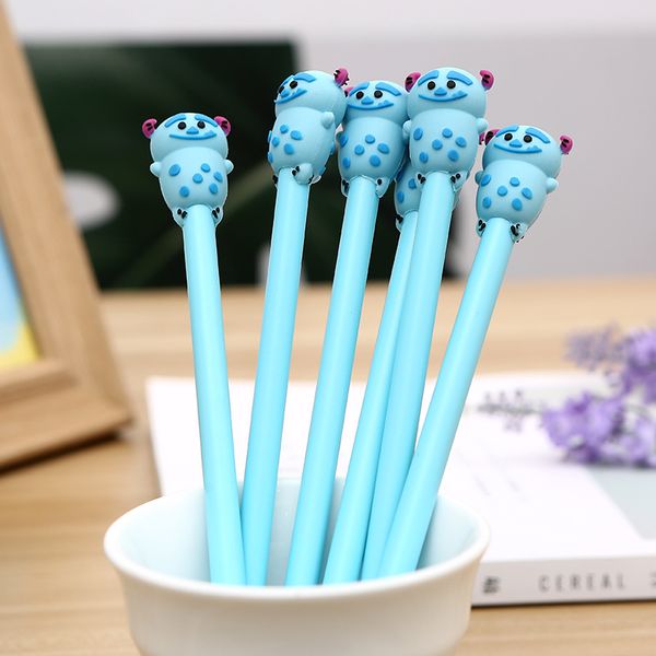 

korean new student learning stationery cartoon cute little mao mao neutral pen office supplies black signature pen