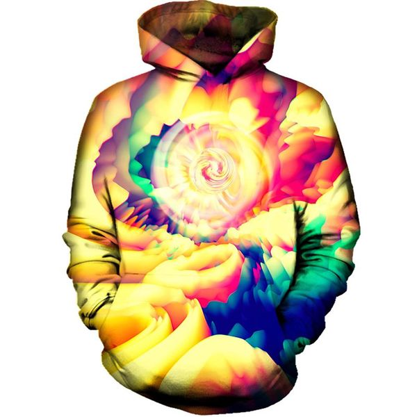 

newestl мода мужчины / женщины абстрактные цветочные смешно 3d печатных crewneck толстовка толстовки мода повседневная толстовки h213, Black