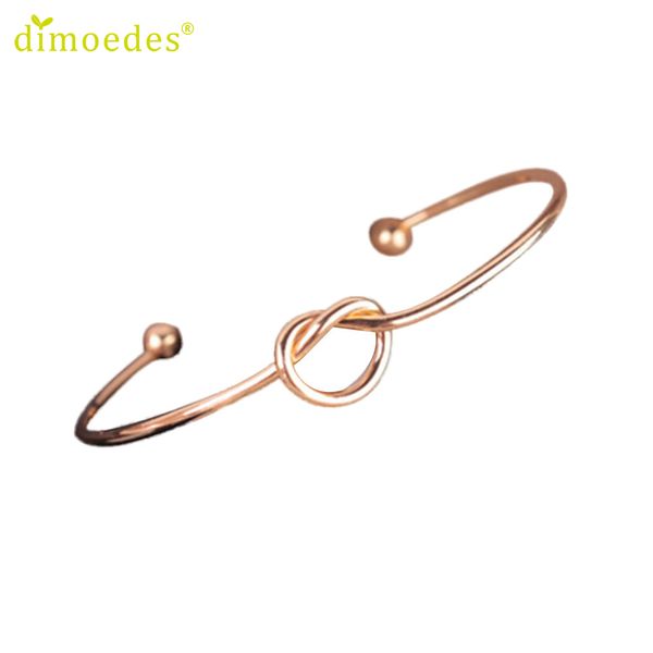 

bracelets gussy life wholesale simple knot bangle cuff opening bracelet copper casting jewelry jan22, Golden;silver