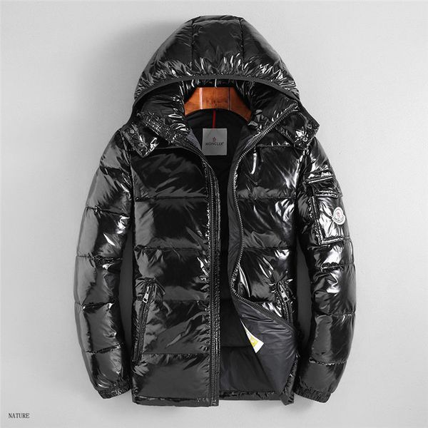 

Men jacket autumn winter de igner coat windbreaker coat down thick luxury hoodie outdoor ca ual jacket plu ize men 039 clothing, Black;brown
