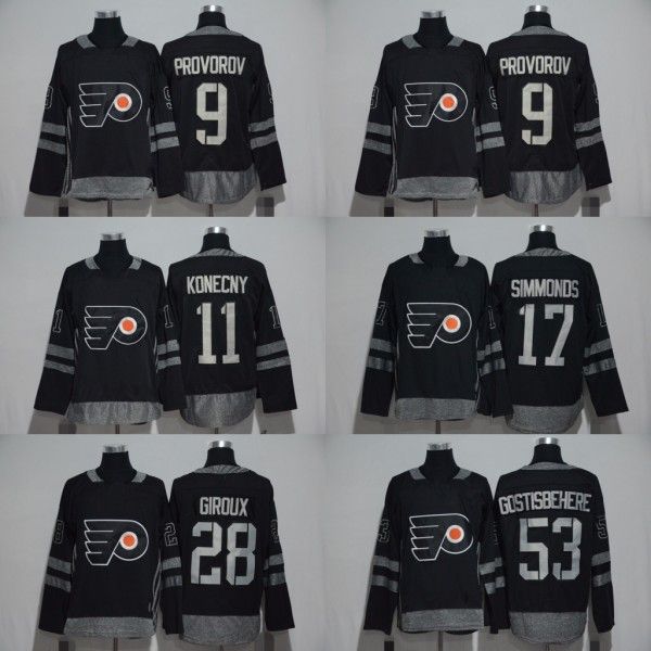 

1917-2017 100th Anniversary Philadelphia Flyers 28 Claude Giroux 53 Shayne Gostisbehere 17 Wayne Simmonds 11 Travis Konecny 9 Ivan Provorov