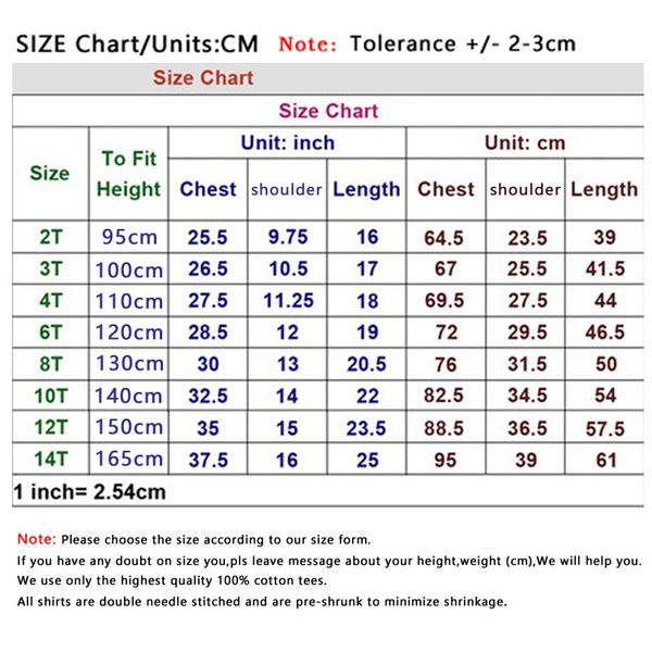 South Park Height Chart