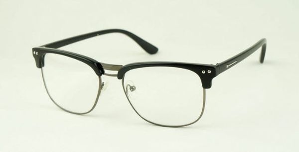 Clear Stock Metal Quadro Ótico 5 Cores Eyewear quadrado com lentes Atacado óculos loja