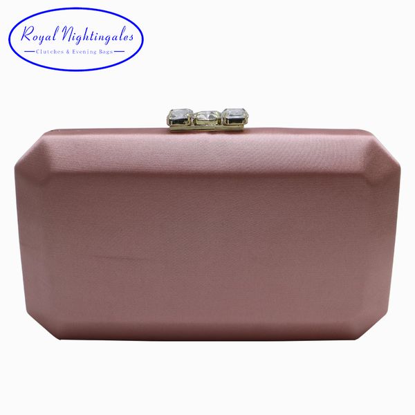 

royal nightingales elegant hard box clutch silk satin evening bags for matching shoes and womens pink/black/red/darkgreen/purple