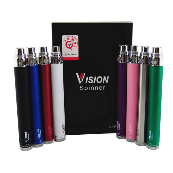 

Электронная сигарета Vision Spinner ego c twist 3.3-4.8V Переменное напряжение VV, аккумулятор 650/900/1100 / 1300mAh