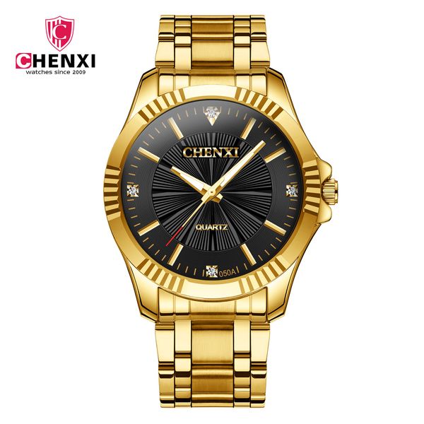 

fashion couple watches gold stainless steel waterproof date wristwatch for men women luxury relogio masculino feminino zegarek, Slivery;brown