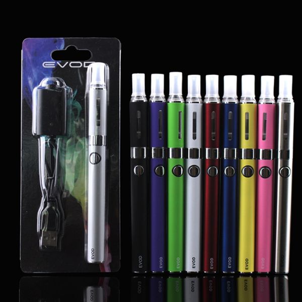 

EVOD MT3 Blister kit single kits eGo starter kits e cigs cigarettes 650mah 900mah 1100mah EVOD battery MT3 atomizer