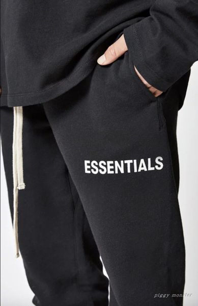 

mens hip hop elastic harem joggers long pants trousers mens joggers pants essentials print pants sweatpants s-xl, Black