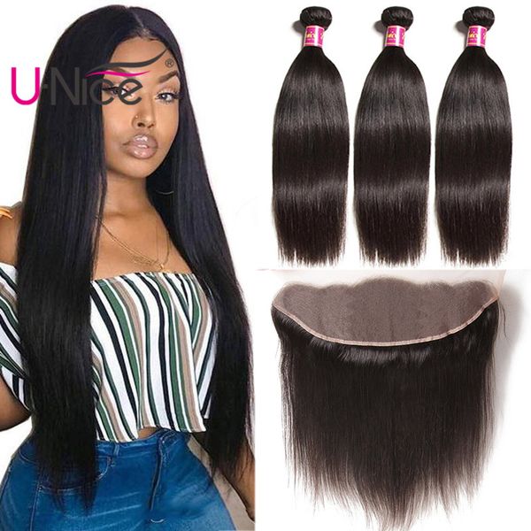 2019 Unice Hair Virgin Brazilian Straight Human Hair Bundles With