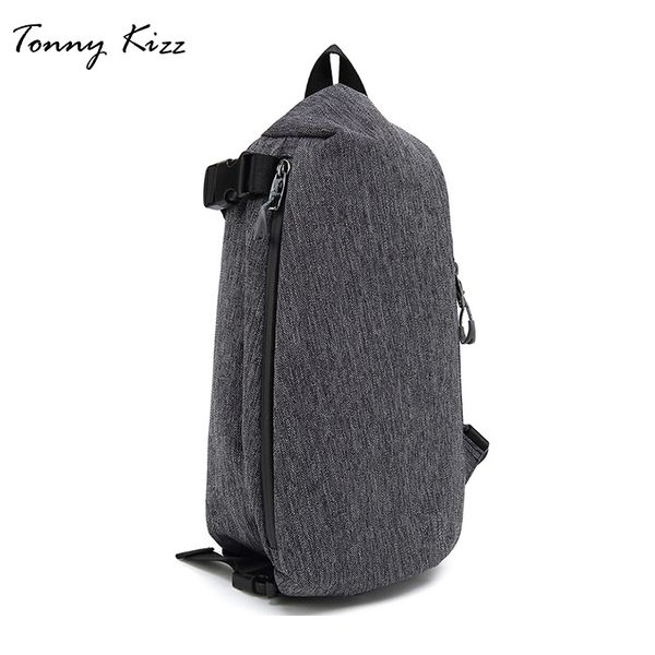 

tonny kizz crossbody bags for men shoulder bags waterproof male chest large capacity for outdoor sports of oxford