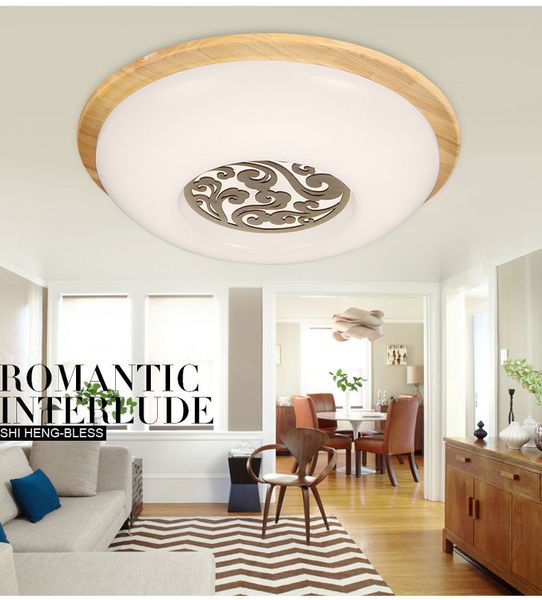 2019 Oak Modern Led Ceiling Lights For Bedroom Kitchen Balcony Lamparas De Techo Wooden Led Ceiling Lamp Fixtures Abajur From Smilelu 80 45