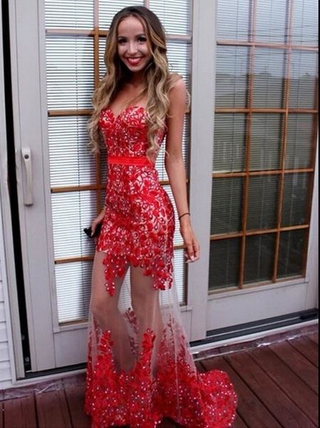 

red sweetheart lace pageant evening dresses women's beading bridal gown special occasion prom bridesmaid party dress 17lf477, Black;red