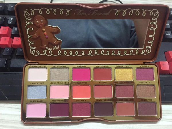 

STOCK too faced Newest Gingerbread eyeshadow Spice Eyeshadow Makeup Palette 18 colors Eye shadow Palette Shimmer Matte High quality