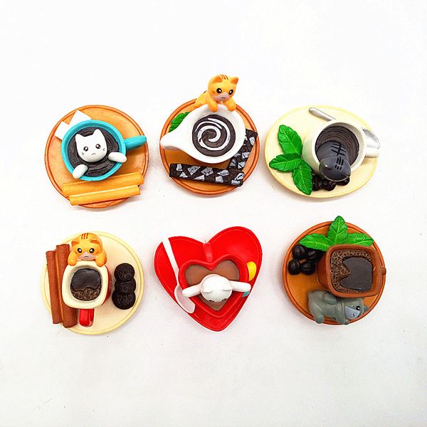 

new design coffee cat animal miniature fairy garden home decoration mini craft dollhouse micro decor diy gift moving forest