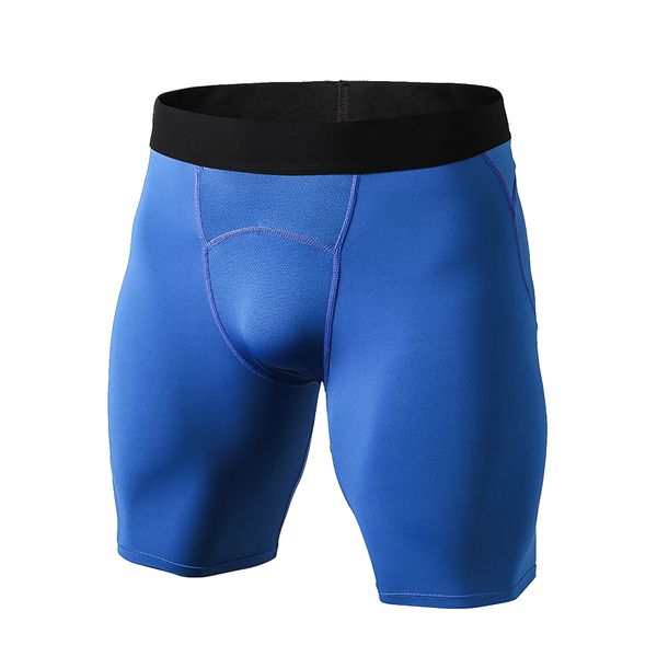 

new running shorts men fitness tight sport short trousers quick dry leggings sports clothing compression crossfit men's shorts, Black;blue