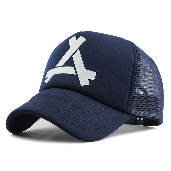 

[flb ]new summer baseball mesh cap snapback dad hat fashion hats trucker adjustable hat hip hop god pray women men cap 2018, Blue;gray