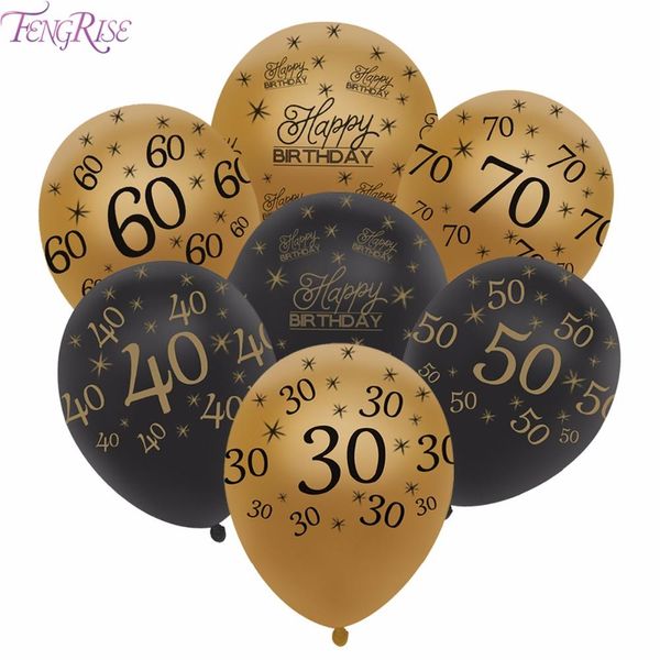 

12 дюймов с Днем Рождения воздушный шар 30 40 50 60 годовщина латексные шары свадьба го