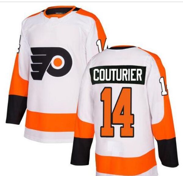 

real men real full embroidery 2018 philadelphia flyers 14 sean couturier hockey jersey or custom any name or number jersey, Black;red