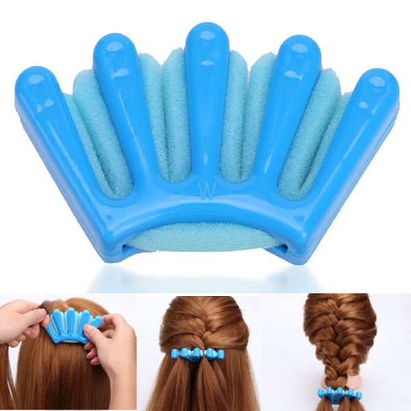 Lady French Hair Braiding Tool Weave Sponge Plait Hair Twist Hairstyling Braider Diy Accessories Newest Bun Styling Tools The Perfect Bun Tool From
