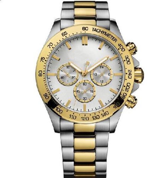 

2018 Mens Watch 1512960 Gold Detail Chronograph Stainless Steel Watch