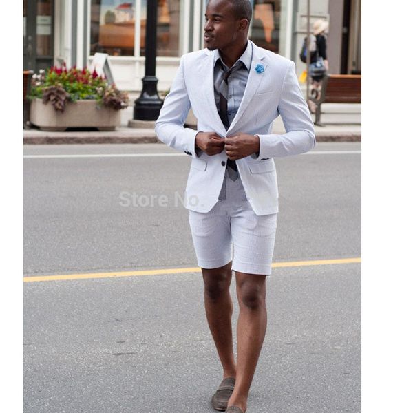 

new style notch lapel two buttons cool ivory wedding groom tuxedos men suits wedding prom dinner man blazer(jacket+pants, Black;gray