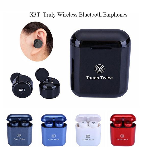 

x3t bluetooth headphones touch control true wireless bluetooth earbuds earphone tws x3t mini stereo bass sport earphones with charging case