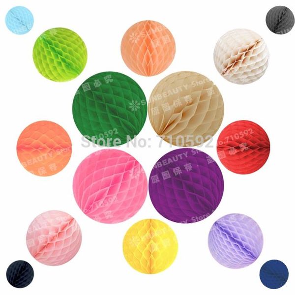 

wholesale-5cm lot of 100 wholesale tissue paper honeycomb mini balls hanging decorations party wedding home event decor