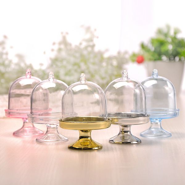 

transparent mini cup cake stand plastic boxes wedding favor boxes cake boxes