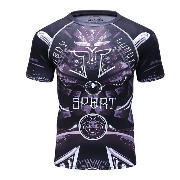 

spider lion men's 3d printed t shirt short sleeved man t-shirt compressed clothes quick drying stretch mma tights 2017 new, White;black