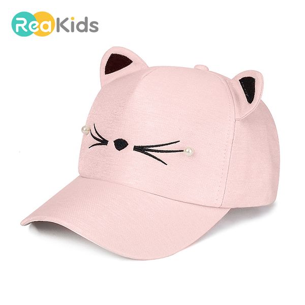 Reakids moda bebê boné de beisebol lazer meninos meninas cute crianças crianças verão chapéus atacado mistura 2 pçs lote