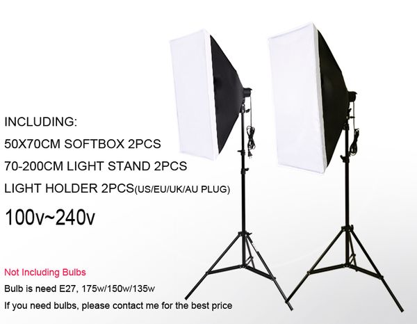 Freeshipping DHL softbox lampada singola foto softbox luce set attrezzatura fotografica Photo Studio kit supporto luce kit treppiede
