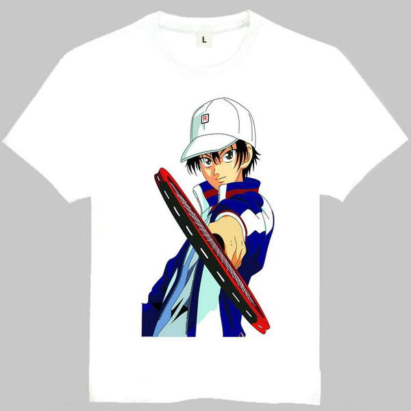 The Prince Of Tennis T Shirt Anime Short Sleeve Gown Cartoon Tees Leisure Printing Clothing Quality Cotton Tshirt Quality T Shirts T Shirt Slogans - 
