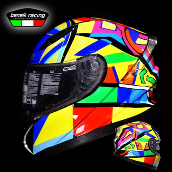 

2018 the latest hel benelli racing motorcycle helmet four seasons men and women electric car racing helmet cover