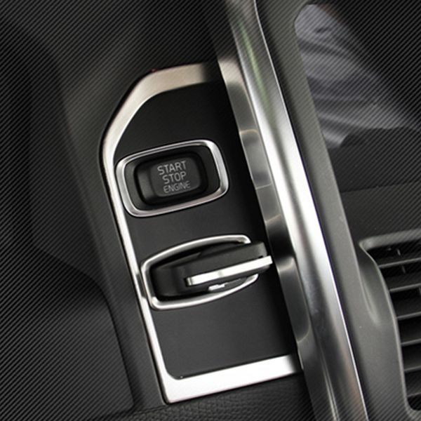 

car interior ignition device decoration panel key hole sequins trim stainless steel strip car styling 3d sticker for volvo xc60