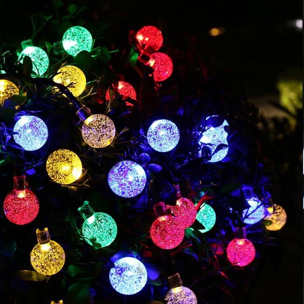Acheter Boules De Noël Décoration Led Chaîne Fil De Cuivre Guirlande Lumineuse Batterie Blanc Chaud Coloré Ampoule Lampe Utile De 2002 Du