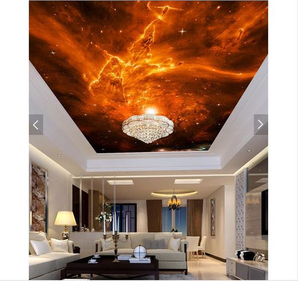 

3d wallpaper custom p ceiling mural wallpaper star sky zenith mural ceiling decorative painting large starry sky wallpaper